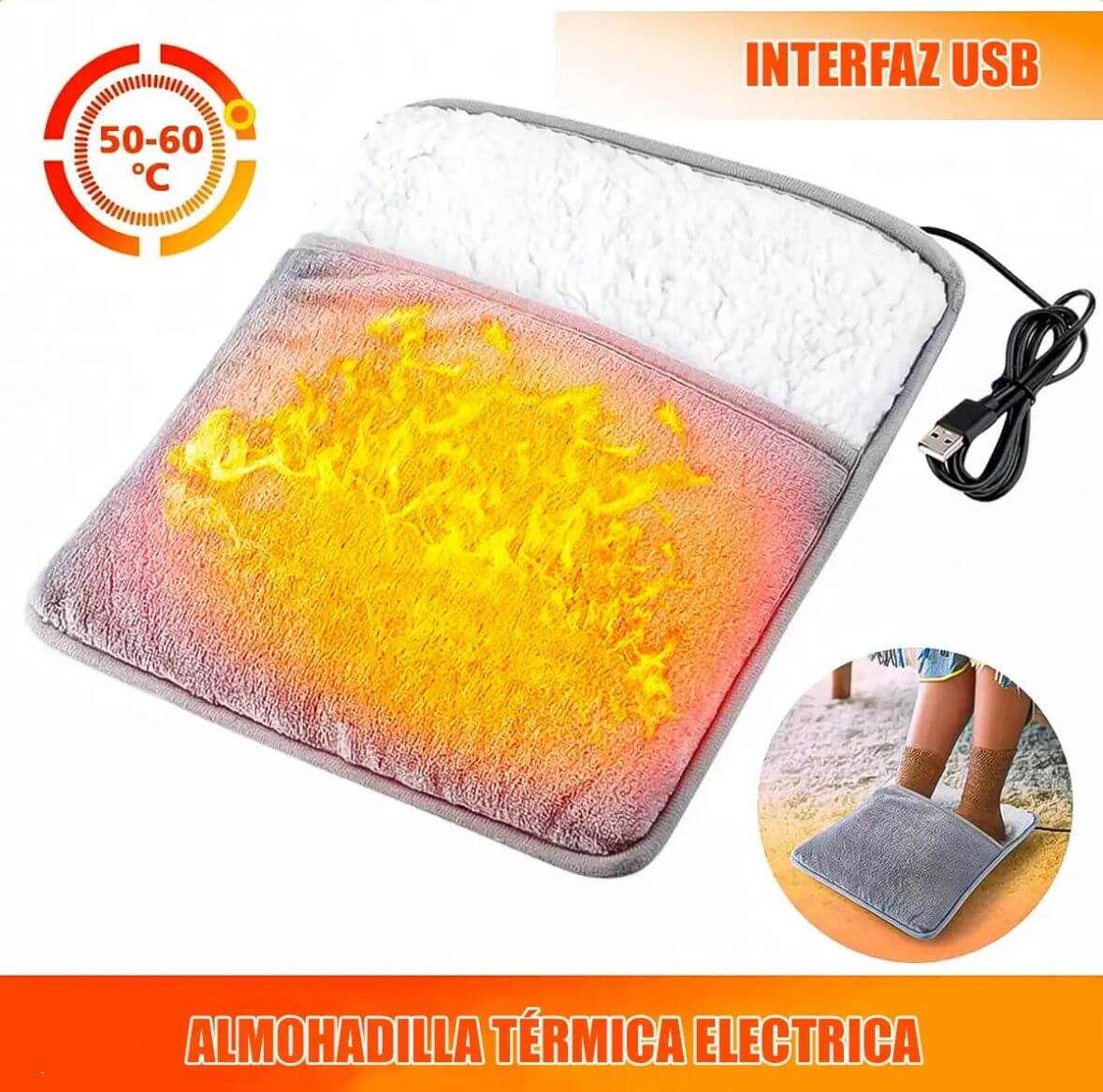 CALIENTA PIES ELÉCTRICO - ¡PIDE HOY, PAGA AL RECIBIR!