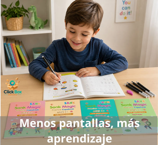 Set cuaderno magic caligrafia montessori