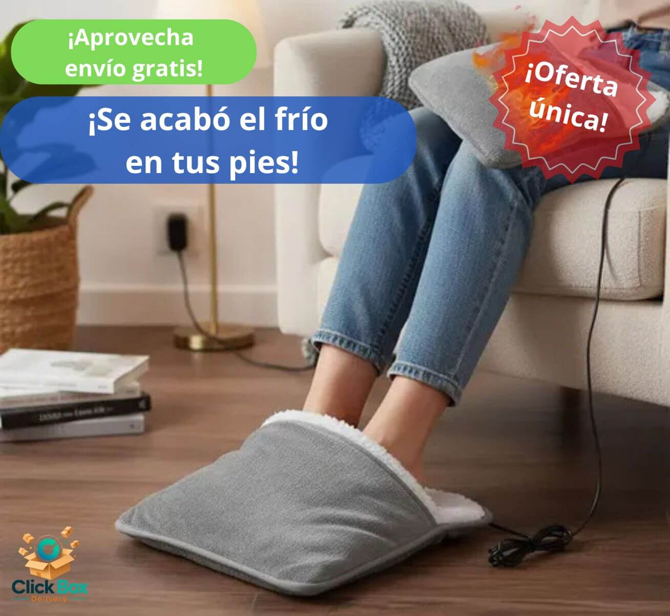 CALIENTA PIES ELÉCTRICO - ¡PIDE HOY, PAGA AL RECIBIR!