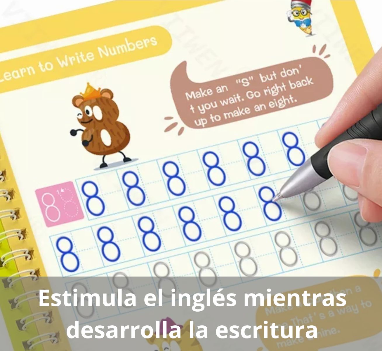 Set cuaderno magic caligrafia montessori