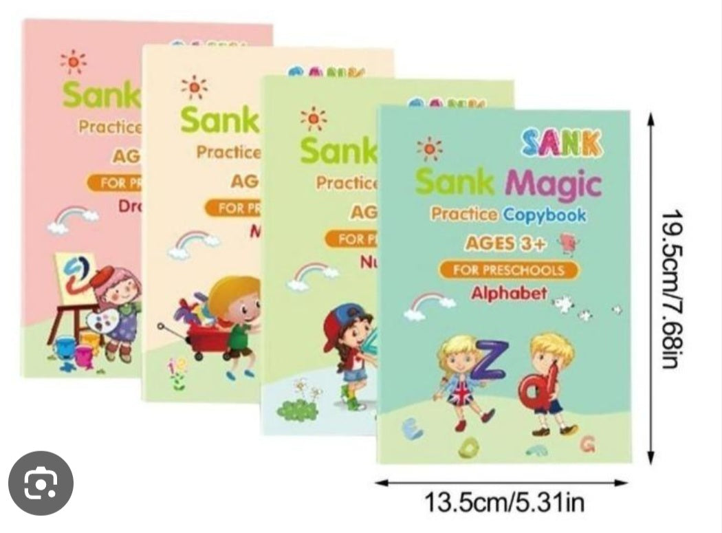 Set cuaderno magic caligrafia montessori